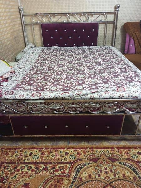 Steel Double Bed 3