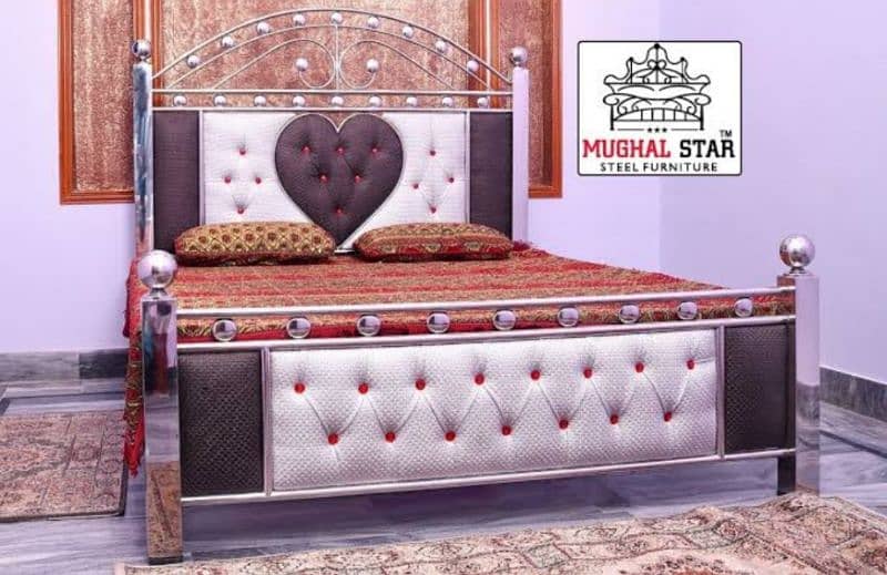 Steel Double Bed 11