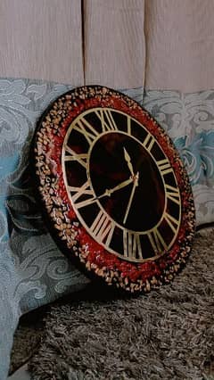 Resin handmade wall clock