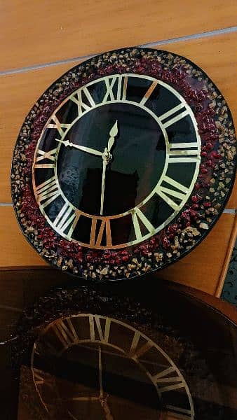 Resin handmade wall clock 1