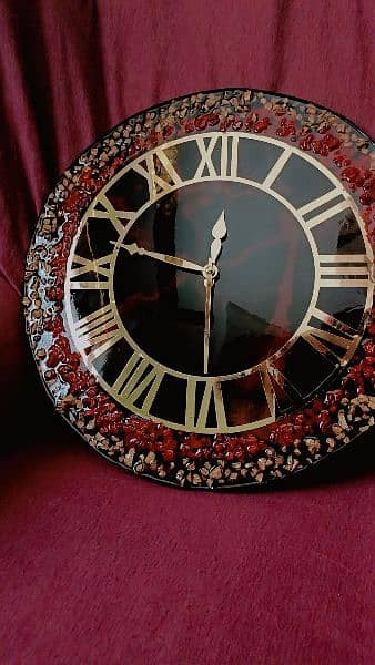 Resin handmade wall clock 2
