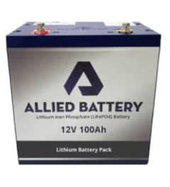 Allied Lithum battery Available 12v-100Ah