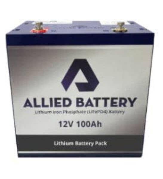 Allied Lithum battery Available 12v-100Ah 0