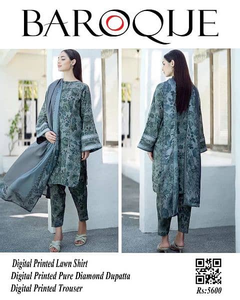 women 3 piece lawn suits 7