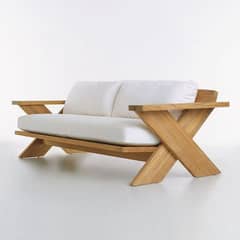 pain wood 5 seater sofa set
