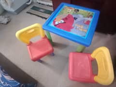 Kids plastic chair and table