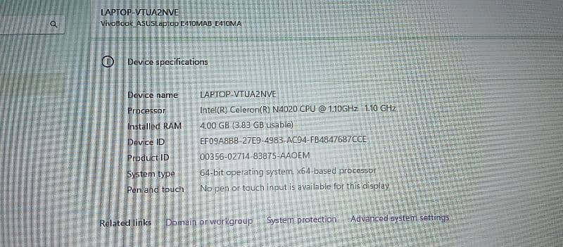 Laptop sale . condition 10/10 2