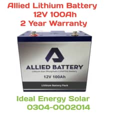 12V 100Ah Allied Lithium Batteries For Sale 0