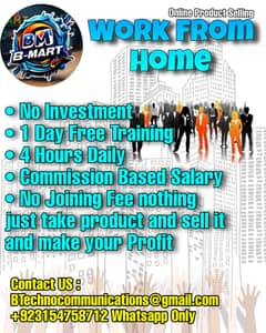 Work From Home Online Product Selling
