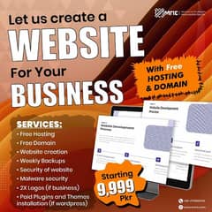 Website for your business ony in 9,999 RS 0