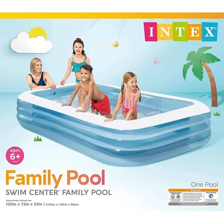 Intex Swim Center Inflatable Family Pool 1pc 0