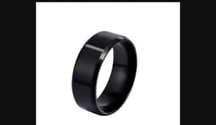 sale sale pure platinum black ring
