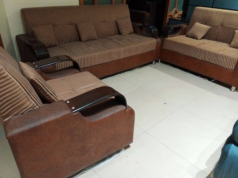 wooden arms sofa set 3 2 1 seater call 03124049200 1