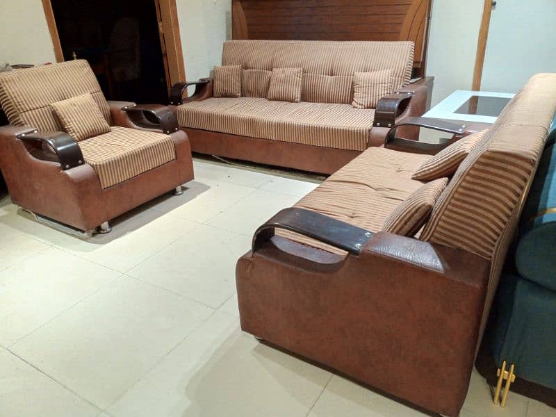 wooden arms sofa set 3 2 1 seater call 03124049200 5