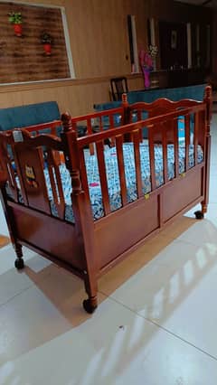 Barely Used Baby Cot along with Mattress