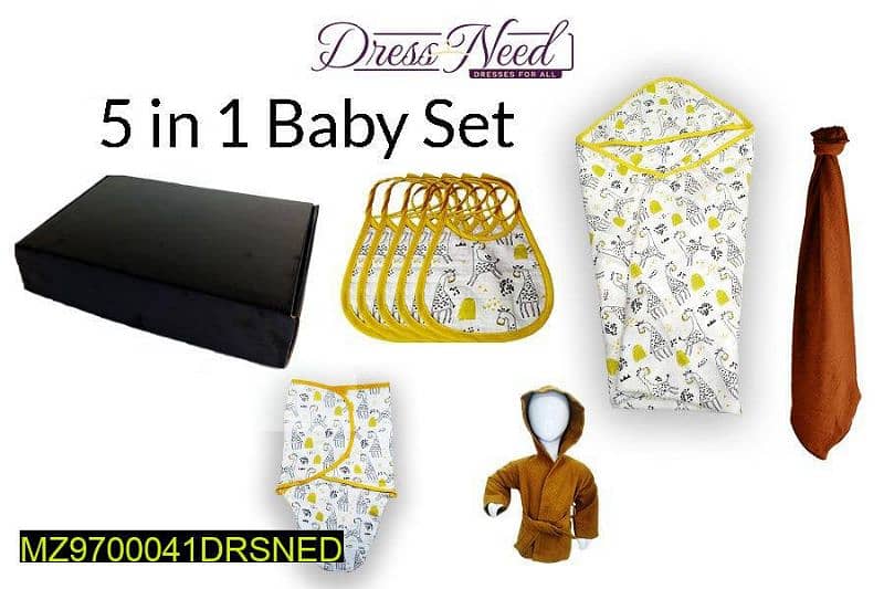 5Pcs Baby Set For Newborns And Infants 3