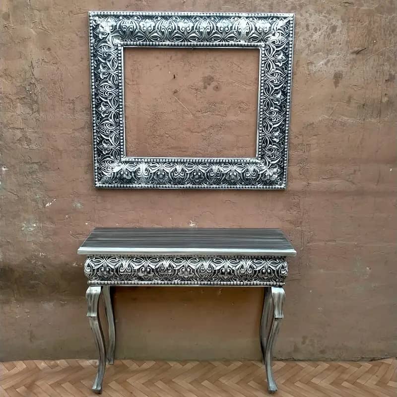 console with mirror / Console / Wooden console Table 9