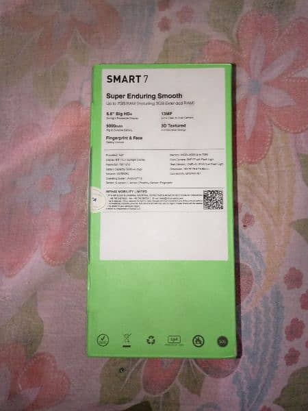 Infinix Smart 7. WhatsApp per raabta kallu 03257418621.7gb 64gb hai. 6