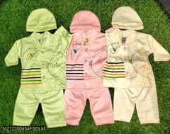 3 Pcs New Born Baby Suit (Pack of 3)