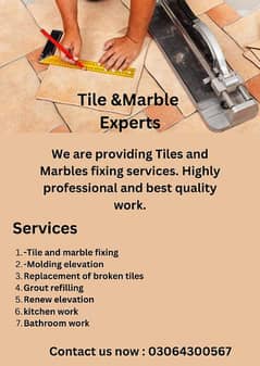 Tile and marble fixer.
