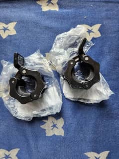 1 pair plastic gym rod locks 1 inch clamps dumbell
