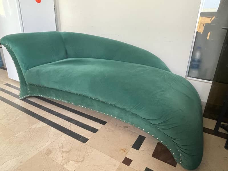 Green Velvet Sofa Set for Sale 2