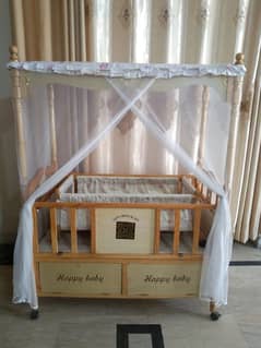Baby Cot, Baby Bed, Baby Swing with Mosquito Net All in 1