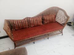 cane 3 seater sofa for sale 0