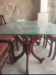 dinning table with 6 chairs
