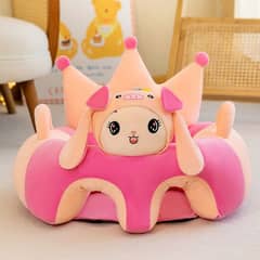 Learn to Sit with Back Support Character Baby Floor Seat Crown