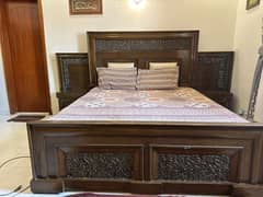Bed set solid wood