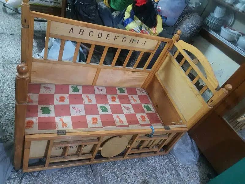 Baby cot bed with swing very low price 7