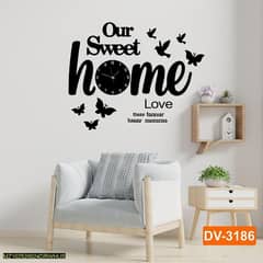 our sweet home and more designs wall clock 3d 0