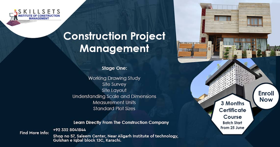 Certificate in Construction Management (3 Months) 1