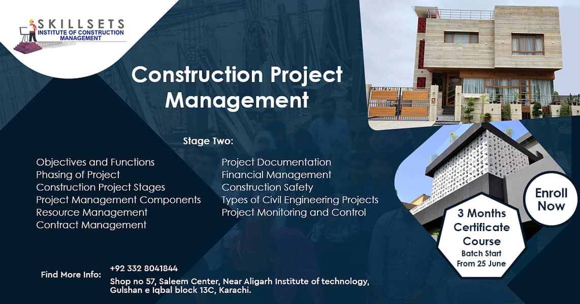 Certificate in Construction Management (3 Months) 2