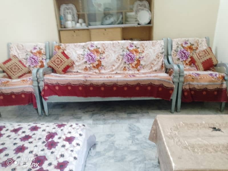 wooden sofa set 3