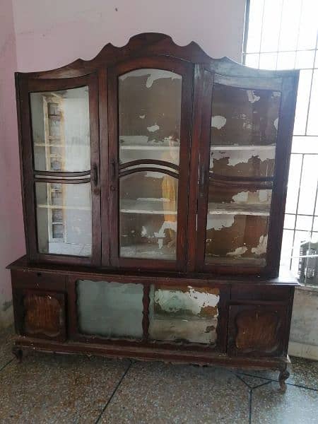 pure solid wood dressing and showcase 1