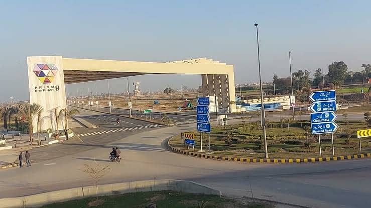 1 Kanal Hot Location Ideal Plot For sale in DHA Phase 9 Prism Block H Lahore 2