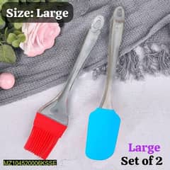 Large silicone spatula with Brush set