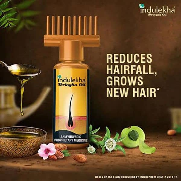 Original Indulekha Bhringa Ayurvedic Herbal Anti Hair Fall Oil - 100ML 1