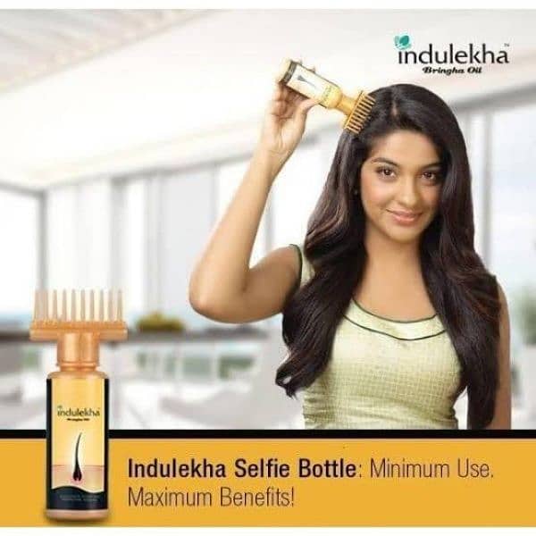 Original Indulekha Bhringa Ayurvedic Herbal Anti Hair Fall Oil - 100ML 2