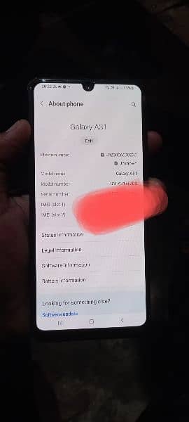 Samsung A31 4gp 128gp with box charger panal Chang ha 2