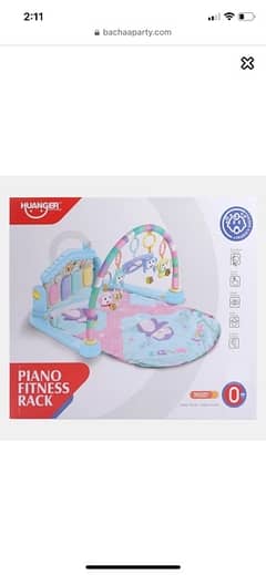 Musical piano gym play mat for babies