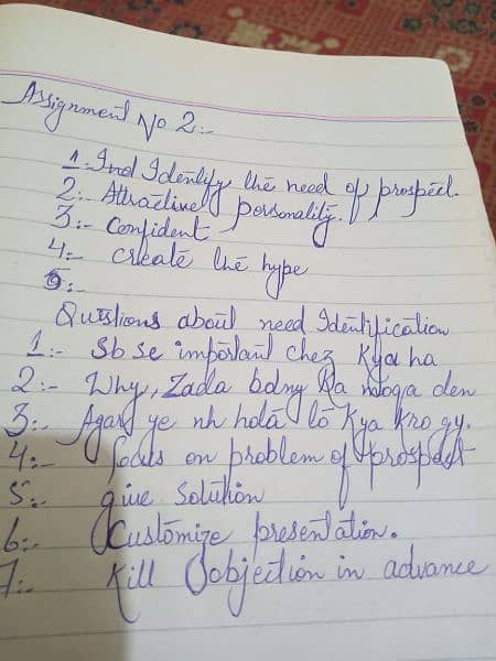 handwriting assignment work 6