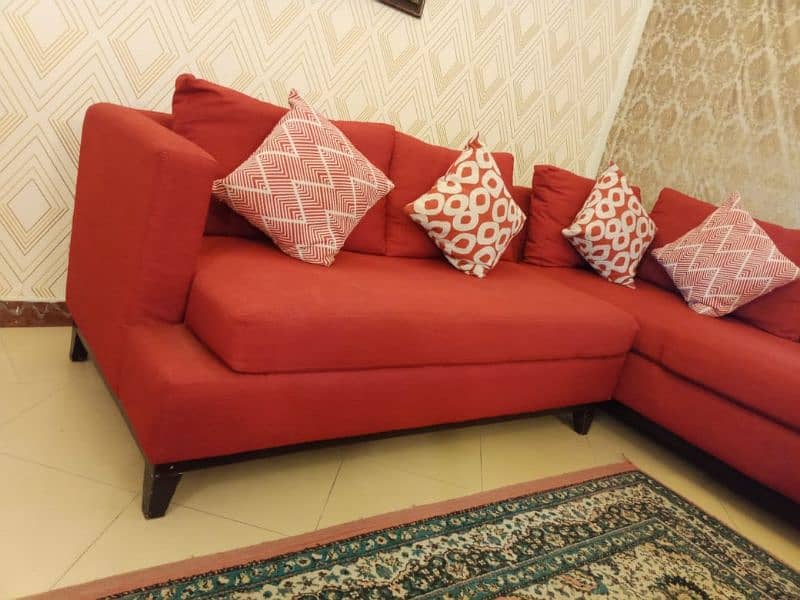 wooden based sofa 1