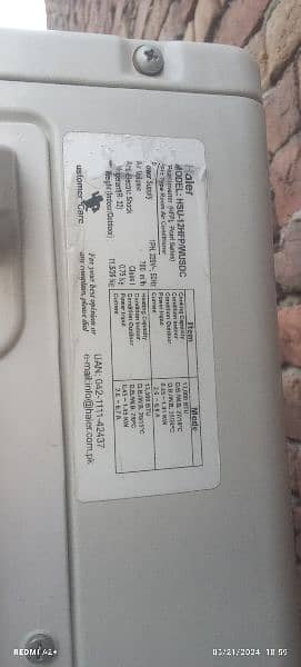 hair 1ton inverter ac 10/10 condition neat clean 03217932510 2