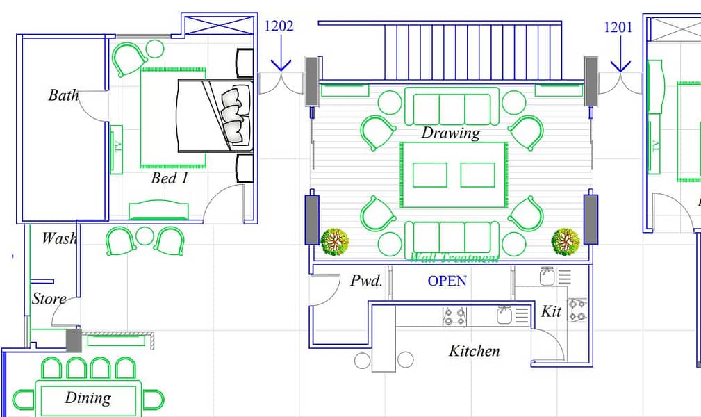 Autocad 2D plans and Designing. 1