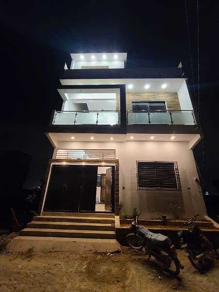 120 sq yards fully furnished house with elegant front elevation 11