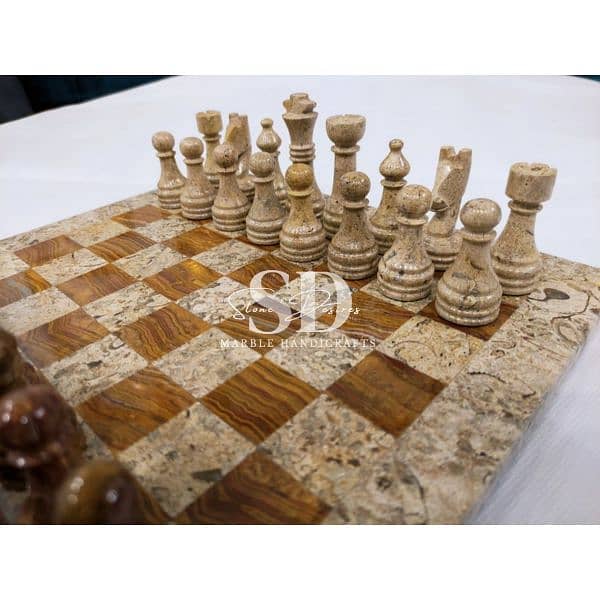 Marble Fancy chess set / Chess board / Chess pieces 5