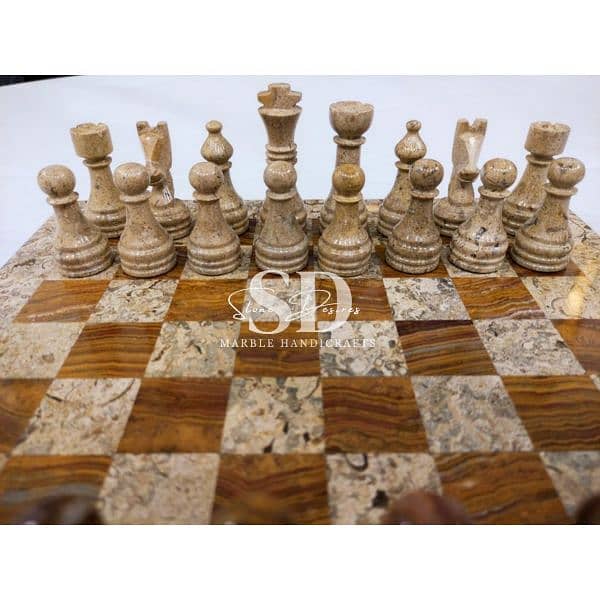 Marble Fancy chess set / Chess board / Chess pieces 6